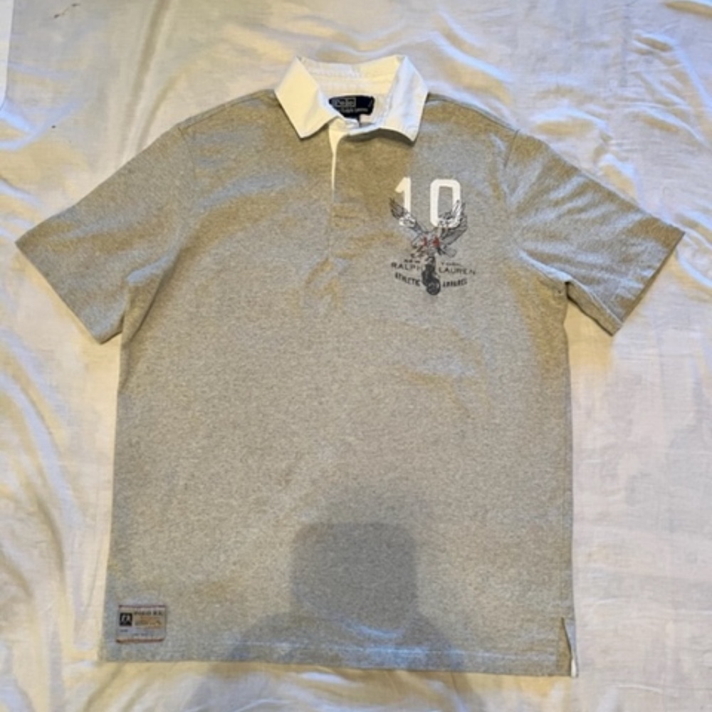 RARE MINT Vintage Polo RL Short Sleeved Rugby Sz Med